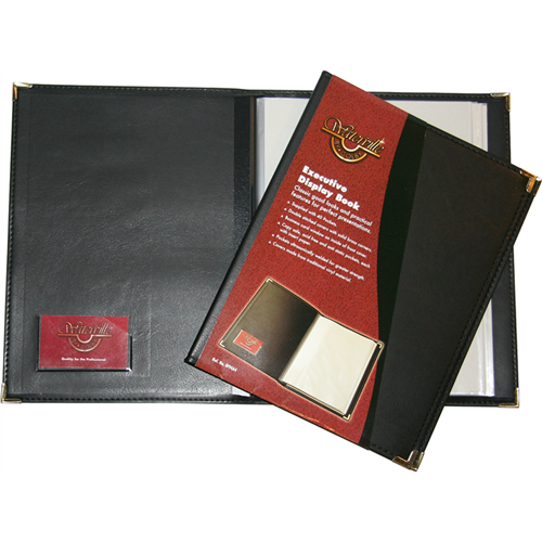 Colby Executive Display Book Waterville A4 20 page Black